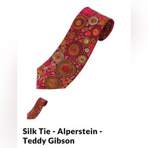 Warlukurlangu Artists of Yuendumu Necktie ~ Australia ~ 100% Silk Hand Made